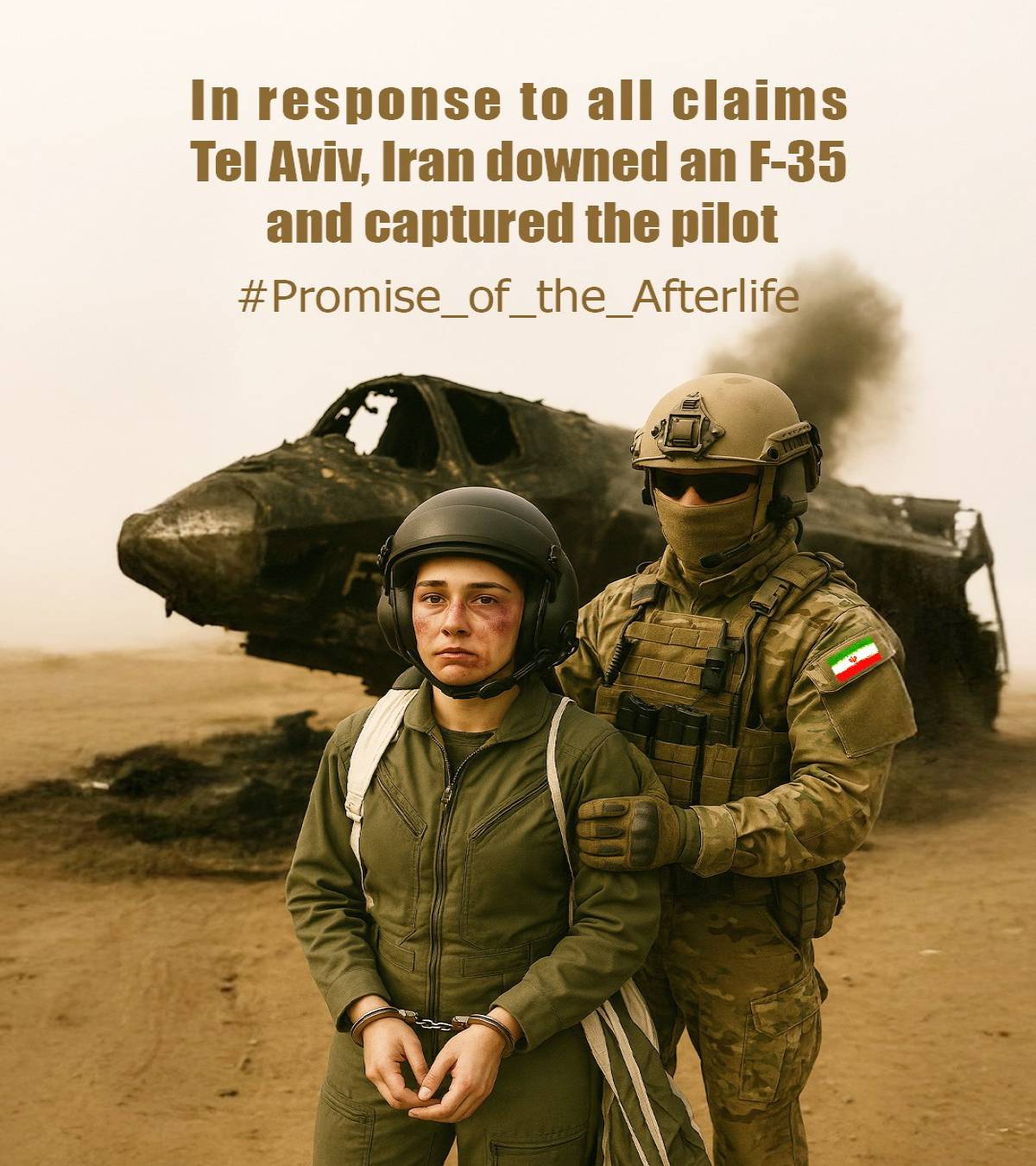 In response to all claims, Tel Aviv, Iran downed an F-35 and captured the pilot