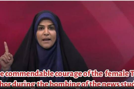 The commendable courage of the female TV anchor during the bombing of the news studio