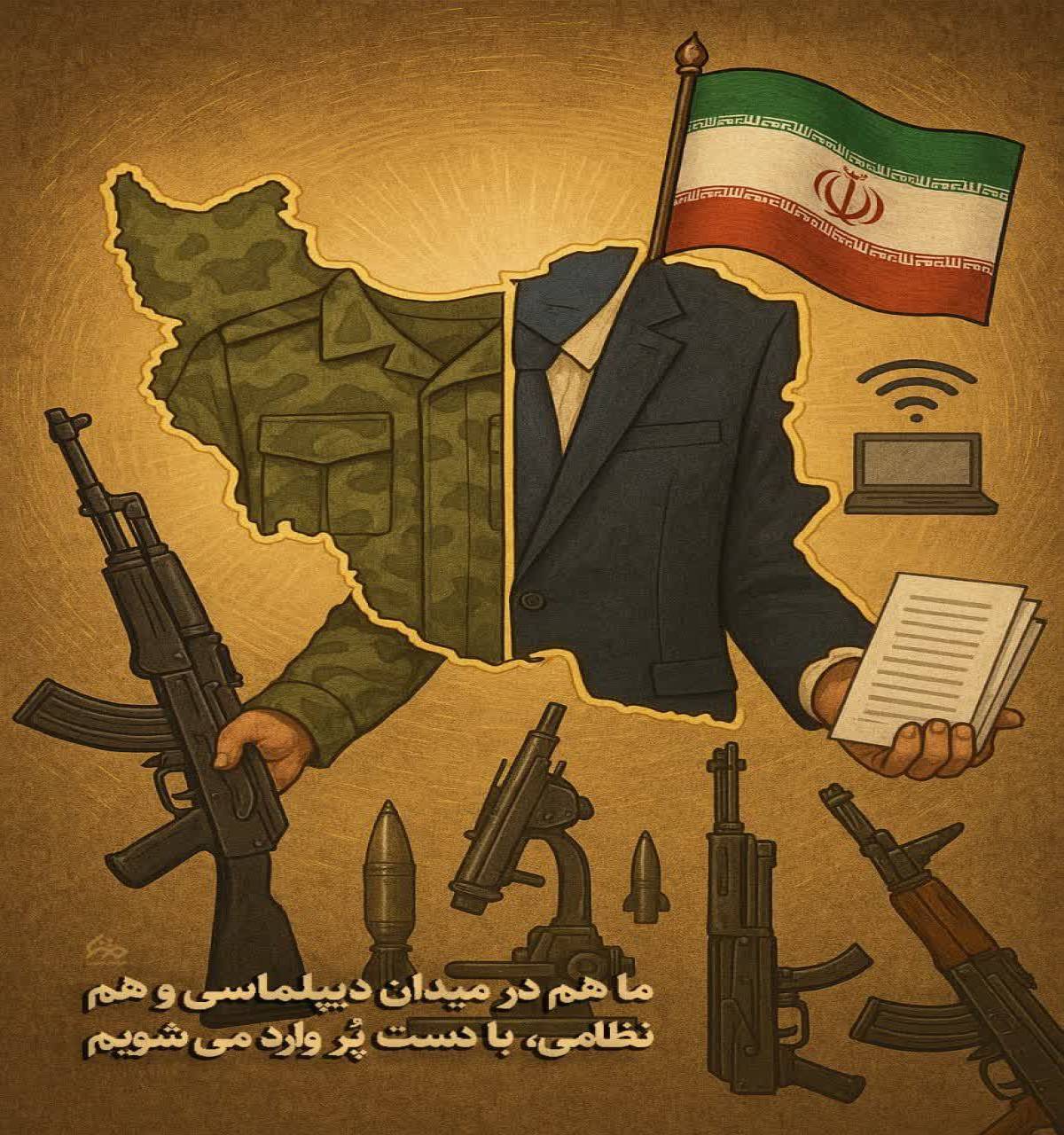 «ما هم در میدان دیپلماسی و هم نظامی، با دست پُر وارد می ‌شویم»