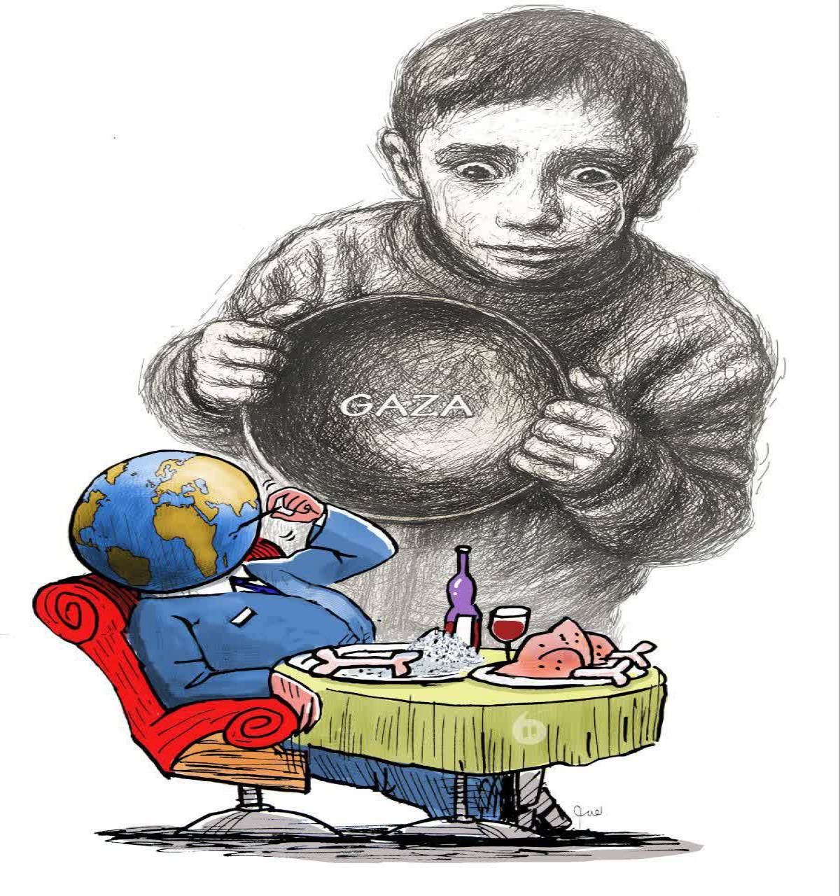 Gaza is hungry and the world is silent