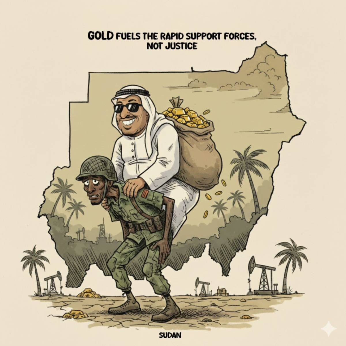 GOLD FUELS THE RAPID SUPPORT FORCES, NOT JUSTICE