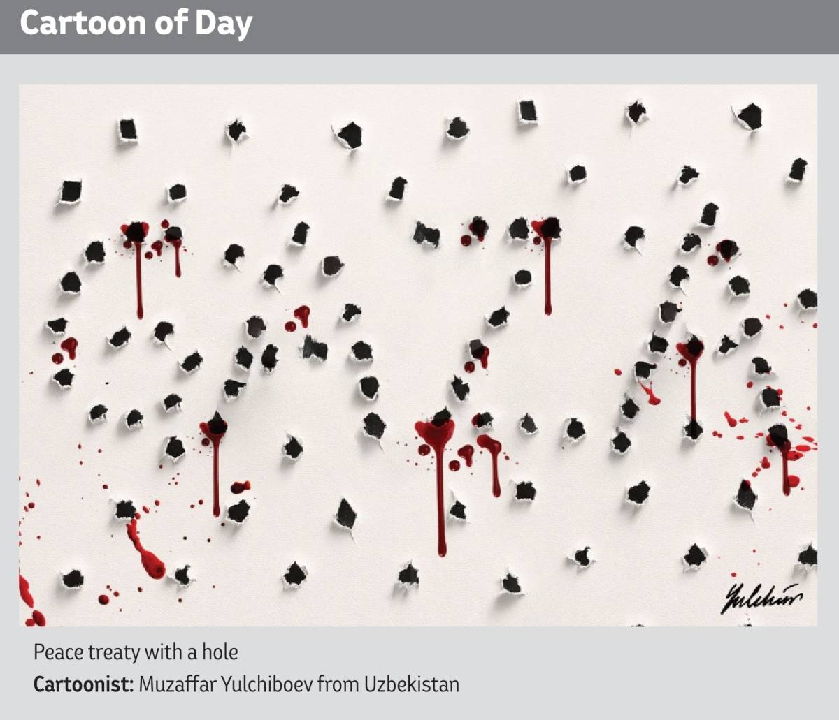 Peace treaty with a hole!